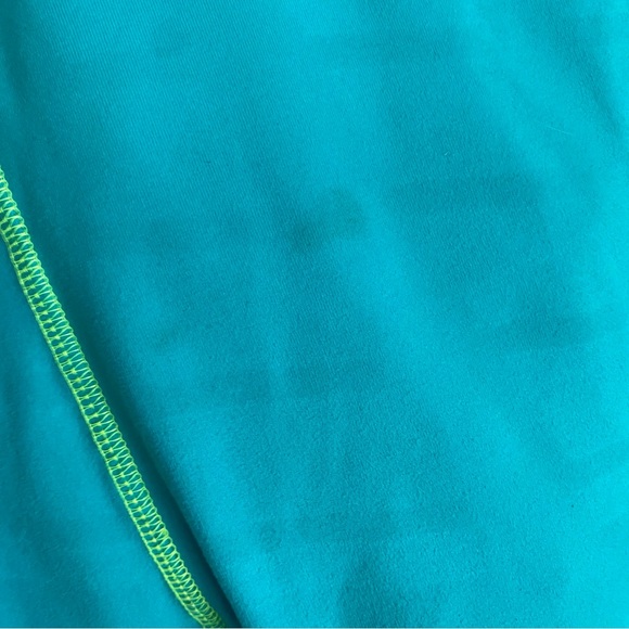 Kirkland Women's Size M Hooded Pullover Top Hiking Active Teal Blue Zip Pockets - Picture 13 of 16